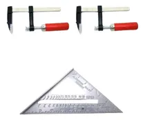 Comprar Combo Prensa Sargento Carpintero 50x150 X 2 + Escuadra 
