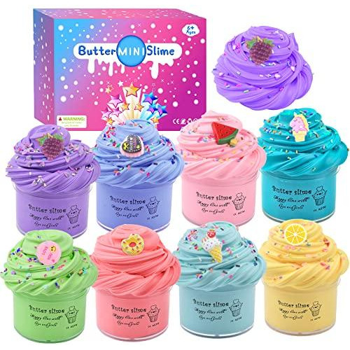 Set 8 Unidades De Slime Dahioqhaj Elástico Para Niños