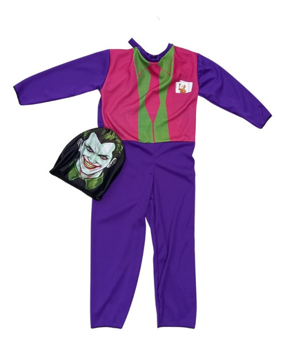 Disfraz Joker Halloween Con Gorrito 