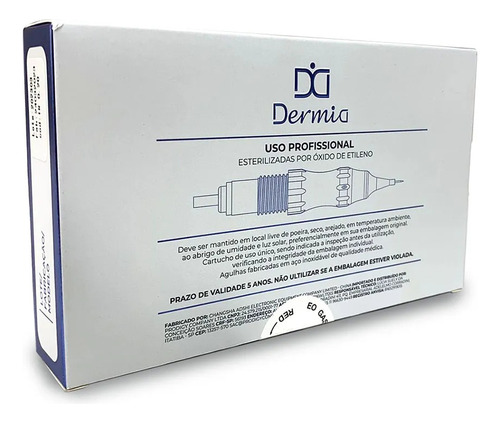 10 Agulha Dermia Plume Easy Click Rosca 1rl 0.20mm 1 Ponta