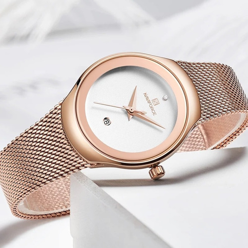 Reloj Naviforce De Cuarzo Para Mujer, Marca De Lujo   