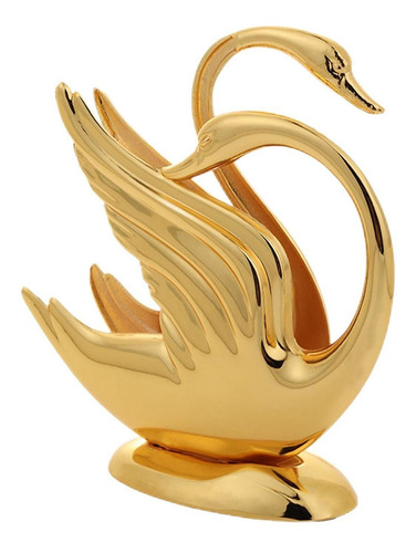 Estatuilla Golden Swan, Soporte Para Servilletas De Metal,