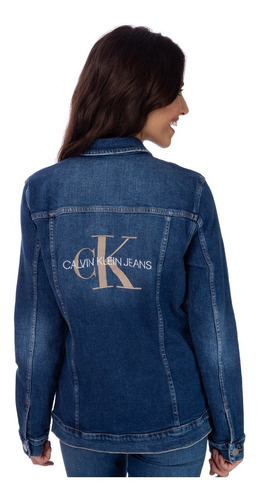 Jaqueta Jeans Feminina Trucker Calvin Klein Cf0oc07oj495