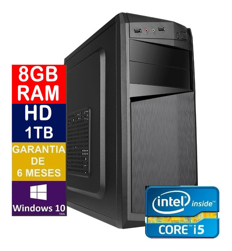 Imagem 1 de 6 de Pc Cpu Intel Core I5 + 8gb+ 1tb Promoção Limitadíssima