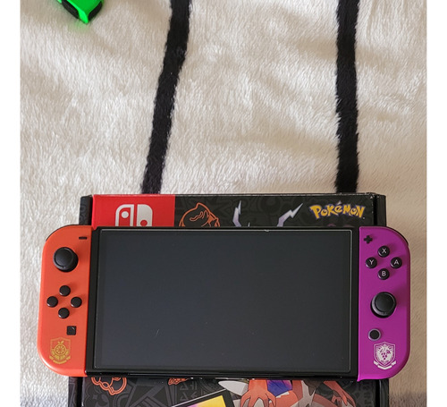 Nintendo Switch Desb Chip Oled 512 Pokémon Scarlet Violet +4 Controles