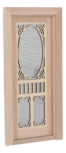 Pantalla De Madera Para Puerta De Muñecas, Abedul, Tamaño 1:
