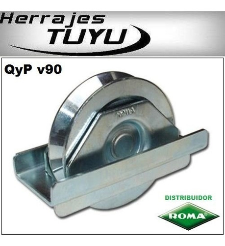 Rueda Porton Corredizo Roma V90 Herrero Quit Y Pon. H Tuyu