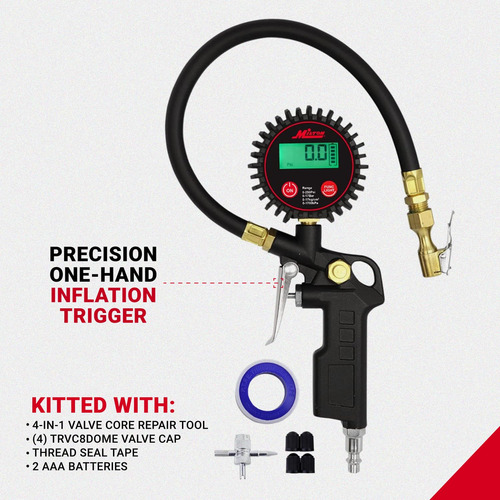 Inflador De Pneus Digital Milton 507kit Com Medidor Preciso