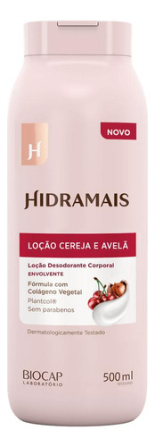 Creme Loção Corporal Hidramais Cereja E Avelã 500ml