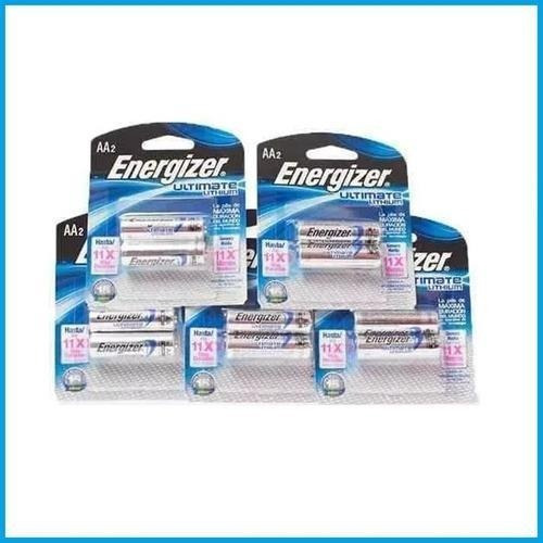 Caja X 12 Pila Litio Aa Energizer Ultimate Bateria