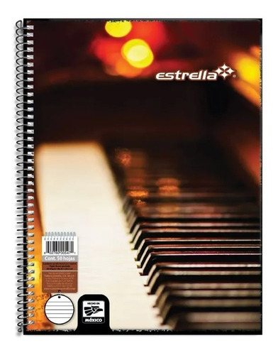 Cuaderno Pautado Profesional 50 Hojas Espiral Estrella