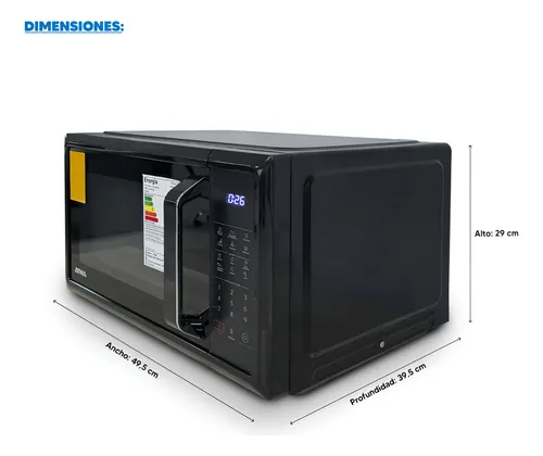 Microondas Atma Matdgb28uap 28lts Atma 900w Con Grill Negro