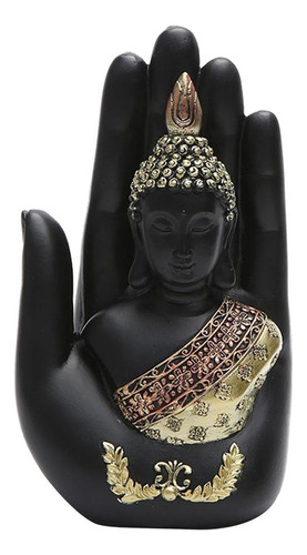 Qyq Buda Negro Sentado Estatua Tíbet Budista Escultura
