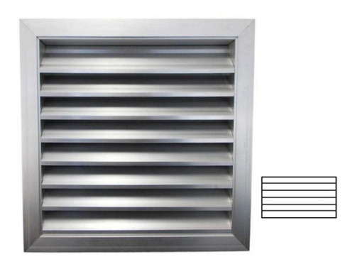 Louvers De Aluminio, Mxalv-003, 30x24x2 Pulgadas, Cal. 30