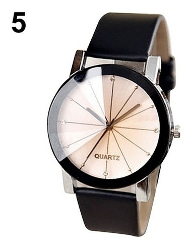 Relógio Pulso Esport Unisex Pulseira Couro Sintetico Barato
