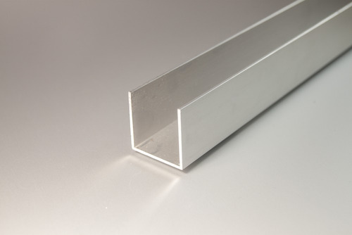 Perfil U De Aluminio 11x19mm Anodizado Natural Largo X 3 Mts