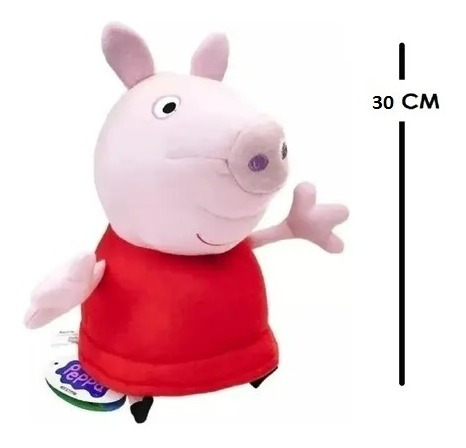 Imagen 2 de 5 de Peluche Peppa Pig 30 Cm Ax Toys Playking Prm