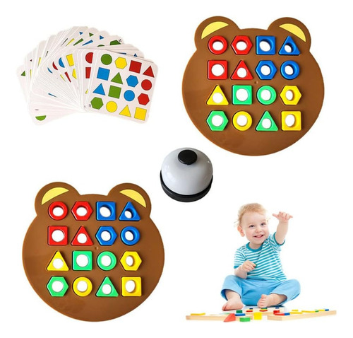 Juego Emp Formas - Sensorial Color, Puzzle Edu 2 Jug