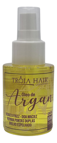 Óleo De Argan Reparador Hidratante Da Tróia Hair 60ml