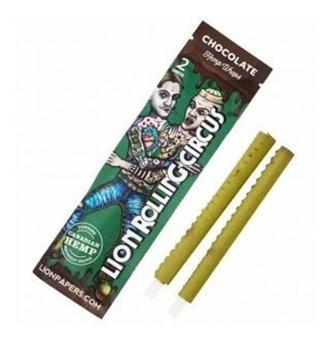 Imagen 1 de 6 de Papel Para Armar Lion Rolling Circus Hemp Wrap Chocolate