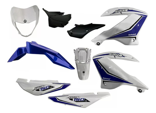 Kit De Plasticos Completo Motomel Skua 150 V6 Azul Original