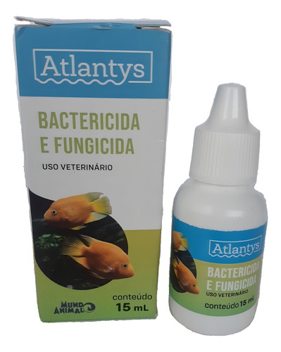 Bactericida y fungicida Atlantys, 15 ml, para peces