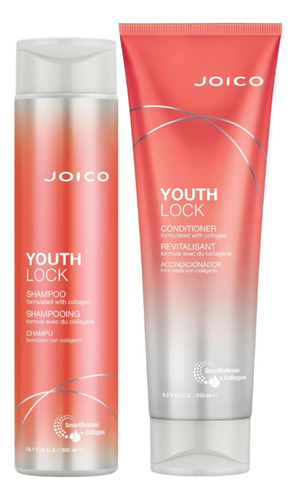 Joico Youthlock Shampoo 300ml Acondicionador 250ml Antiedad 