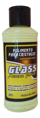 Glass Xtreme Pulimento P/cristales Eliminador De Gotas 250ml