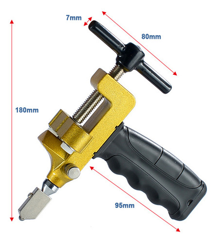 . Cortador Manual Portátil De Azulejos De Vidrio Con
