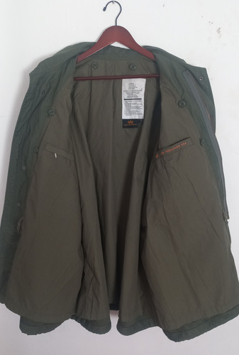 Campera Marca Alpha Industries Verde Militar Modelo M65 Xxl (Usado)