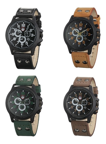 Mayoreo Lote De 12 Relojes Tipo Militar Sport Elegante 