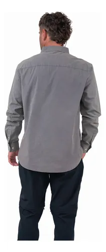 Camisa Long Cotton Grey