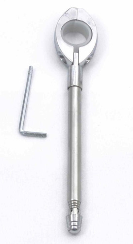 Antena Corta Pipa Moto Para Guidão 7/8 Inox Spencer Prata