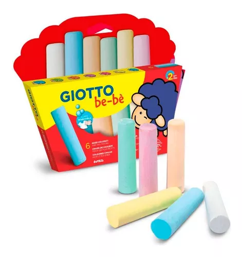 Tiza Giotto Bebé Jumbo x 6 Colores