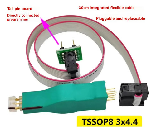 Cable Pinza Tssop8 3x4.4 Simil 3m Tacho Digiprog Programador