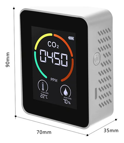 Para Detector De Co2 Aire Calidad Co2 Temperatura Humedad