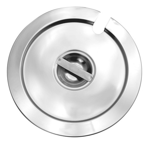 Tapa Para Bufetera Chafer Para Sopa Redondo 11 L Acero Inox Color Plateado