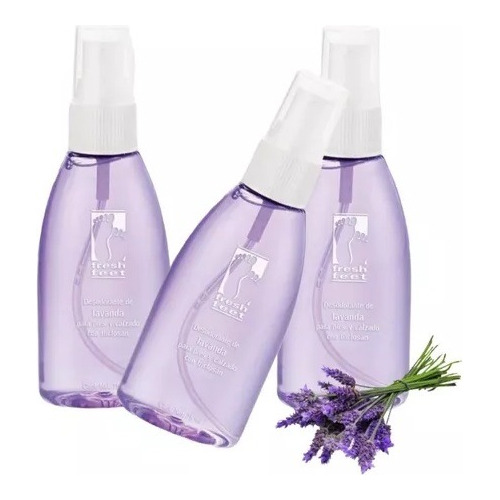 Kit De 3 Desodorantes Para Pies Y Calzado De Lavanda Arabela