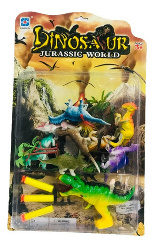 Dinosaurio Set Con 10 Dinos Y Dino Pistola Ar1 36008 Ellobo