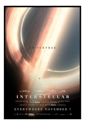 Cuadro Premium Poster 33x48cm Interstellar Galaxia Viaje