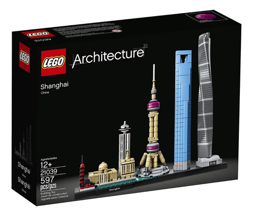 Kit De Construcción Lego Architecture Shanghai 21039 +12