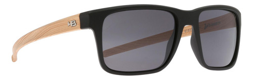 Óculos De Sol  Hb H-bomb 2.0 Matte Black Wood Gray