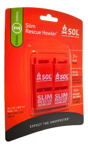 Silbato De Rescate X2 Howler Sol