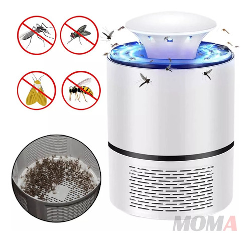 Lámpara Mata Mosquitos Repelente Eléctrica Usb Luz Led Uv