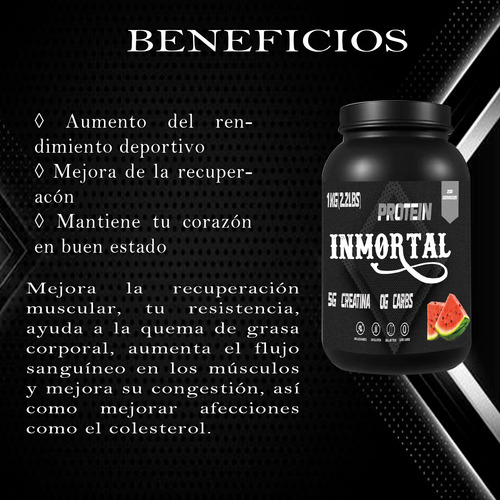 Dúo Peptonas Athena + Creatina Inmortal 90 Cap/1kg 200 Serv. Sin Sabor - Sandia