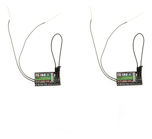 2 Unids 2.4g Flysky Fs-ia6 6 Canales Receptor De Mando A Dis