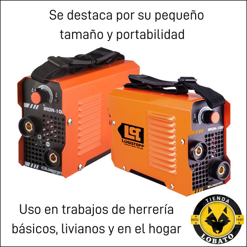 Soldadora Inverter Lüsqtoff Iron-100 Naranja 50hz/60hz 220v