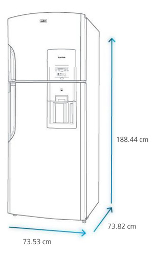 Refrigerador Automático 510 L Inox Mate Mabe - Rms510ibmrm0 Color Inoxidable