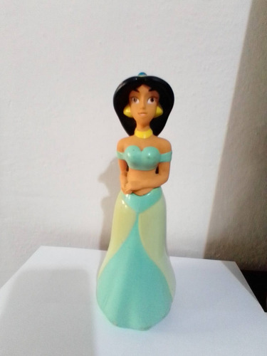 Figura  Princesa Jazmin,de Aladdin-botella Shampoo Vacia