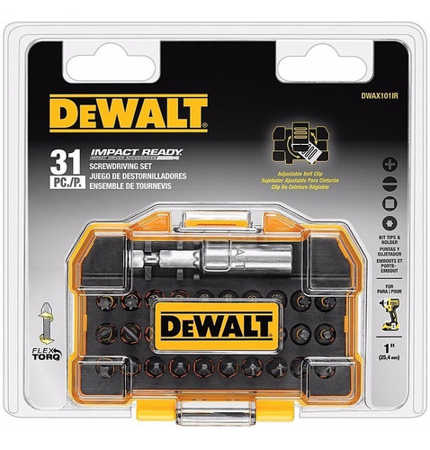 Set Puntas Impact Ready Dewalt Dwax101ir 31 Piezas